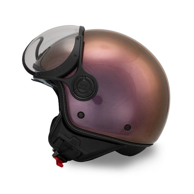 Casco JET A-Ventura Cameleon Magenta Cangiante Monocromo di MM Independent