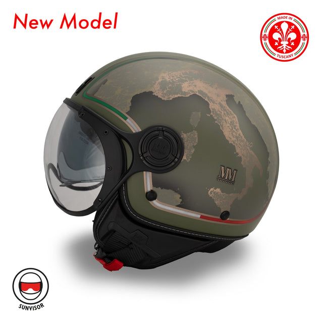 Casco Italia Verde Avanguardia