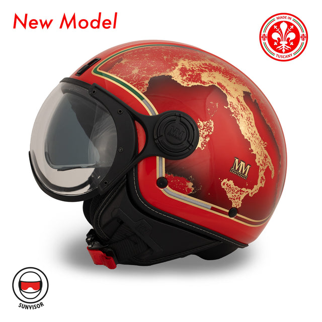 Casco Italia Rosso Eclissi