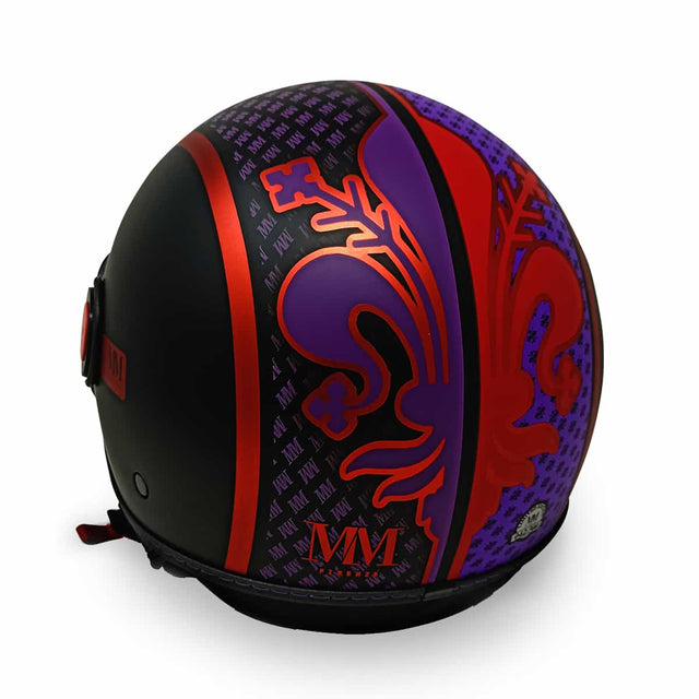 Casco Firenze Nero vista tre quarti posteriore