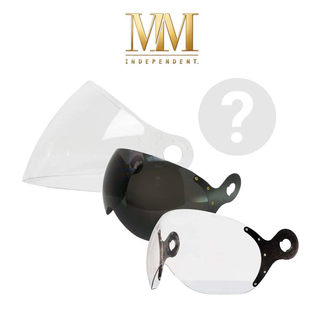  Casco jet MM Independent con visiera trasparente e visiera nera a confronto