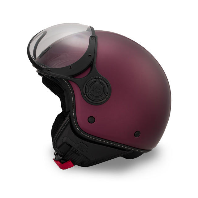 Casco JET A-Ventura Magenta Opaco Monocromo di MM Independent