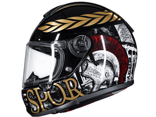 Casco integrale Roma MM Independent, dettaglio frontale e mentoniera
