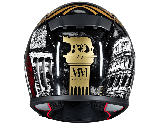 Casco integrale Roma MM Independent, dettaglio della calotta e della visiera