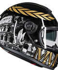 Casco integrale Roma MM Independent, vista posteriore con grafica e finiture