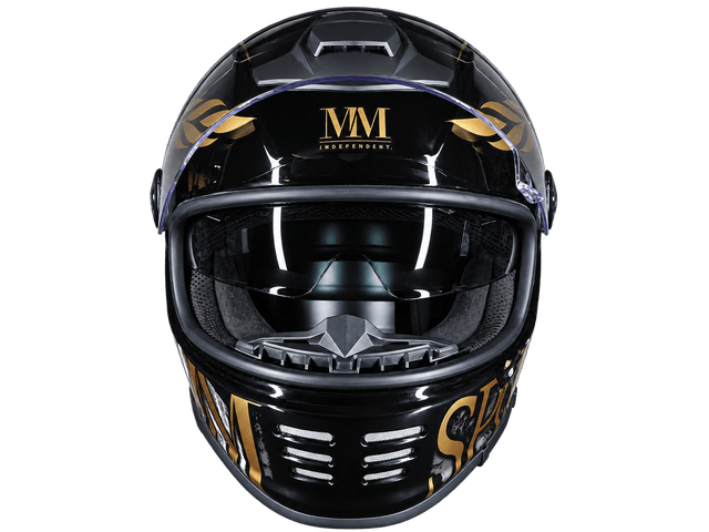 Casco integrale Roma MM Independent, dettaglio laterale della grafica SPQR