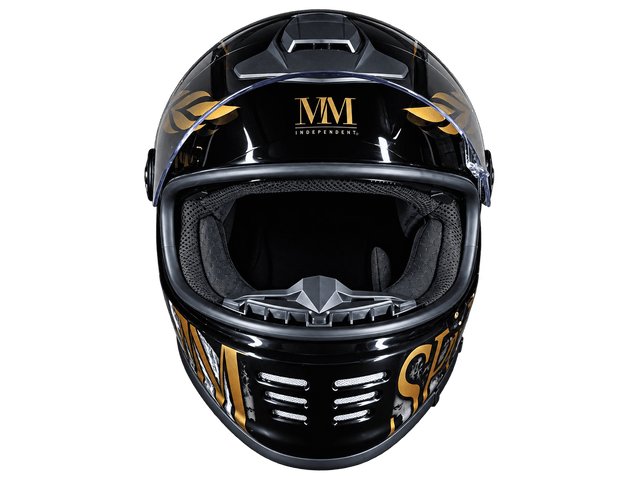 Casco integrale Roma MM Independent, dettaglio delle finiture Chrometech