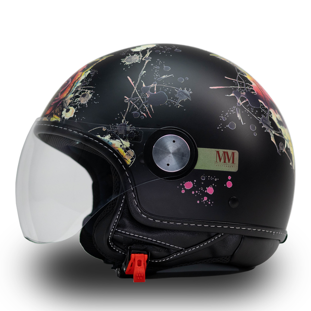 Casco Tattoo Rose Nero MM Independent